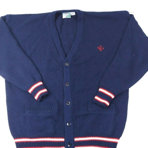 Vtg Jimmy Connors Slazenger Xl Cardigan 